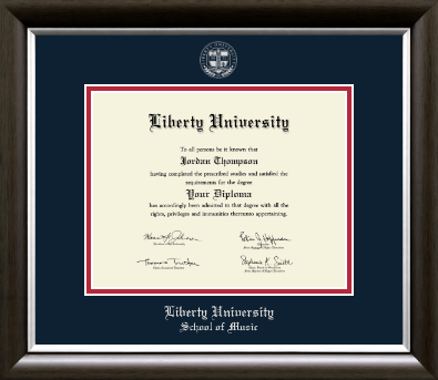 Liberty University diploma frame - Silver Embossed Diploma Frame in Devonshire