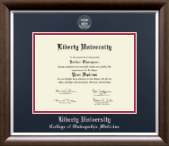 Liberty University diploma frame - Silver Embossed Diploma Frame in Devonshire
