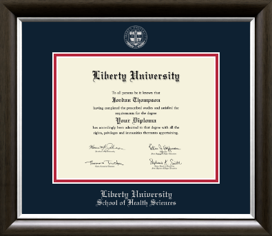 Liberty University diploma frame - Silver Embossed Diploma Frame in Devonshire