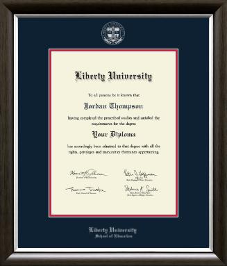 Liberty University diploma frame - Silver Embossed Diploma Frame in Devonshire