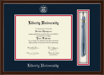Liberty University Tassel Edition Diploma Frame in Delta