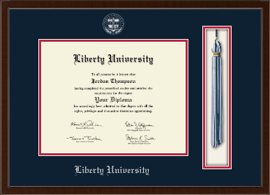 Liberty University diploma frame - Tassel & Cord Diploma Frame in Delta