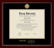 Emory University  diploma frame - Gold Engraved Medallion Diploma Frame in Sutton