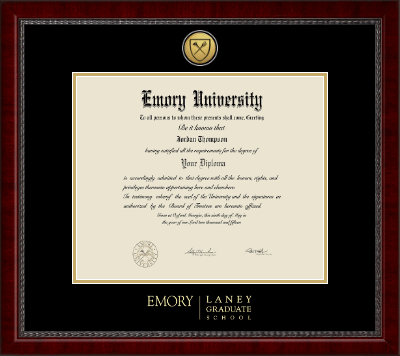 Emory University diploma frame - Gold Engraved Medallion Diploma Frame in Sutton