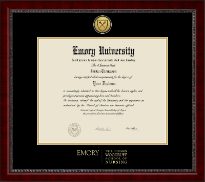 Emory University diploma frame - Gold Engraved Medallion Diploma Frame in Sutton