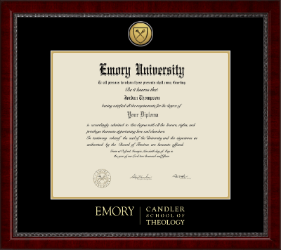 Emory University diploma frame - Gold Engraved Medallion Diploma Frame in Sutton