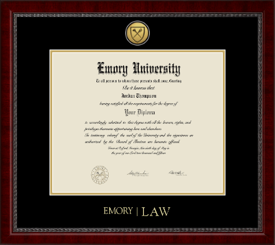 Emory University diploma frame - Gold Engraved Medallion Diploma Frame in Sutton
