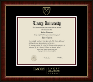 Emory University  diploma frame - Gold Embossed Diploma Frame in Murano