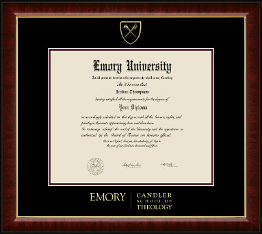 Emory University diploma frame - Gold Embossed Diploma Frame in Murano