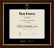 Emory University  Gold Embossed Diploma Frame in Murano