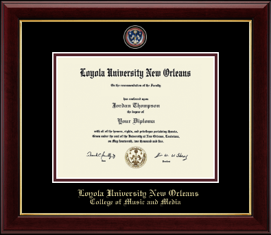 Loyola University New Orleans diploma frame - Masterpiece Medallion Diploma Frame in Gallery