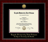 Loyola University New Orleans diploma frame - Gold Engraved Medallion Diploma Frame in Sutton