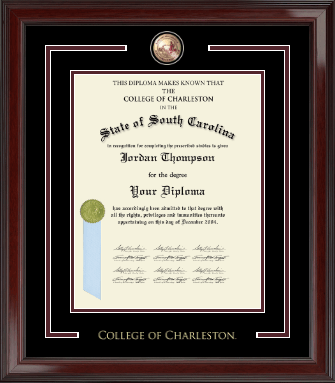 College of Charleston diploma frame - Showcase Edition Diploma Frame in Encore