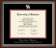 University of Houston diploma frame - Silver Embossed Diploma Frame in Devonshire