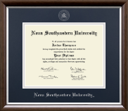 Nova Southeastern University diploma frame - Silver Embossed Diploma Frame in Devonshire