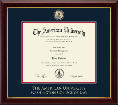 American University diploma frame - Masterpiece Medallion Diploma Frame in Gallery