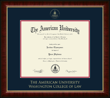 American University diploma frame - Gold Embossed Diploma Frame in Murano