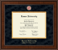 Lamar University Presidential Masterpiece Diploma Frame in Madison