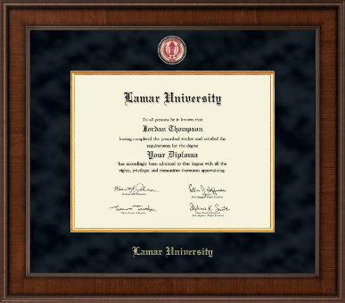 Lamar University diploma frame - Presidential Masterpiece Diploma Frame in Madison