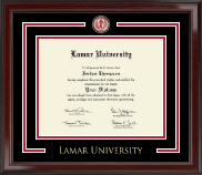 Lamar University diploma frame - Showcase Edition Diploma Frame in Encore