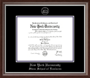 New York University Silver Embossed Diploma Frame in Devonshire