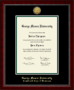 George Mason University diploma frame - Gold Engraved Medallion Diploma Frame in Sutton