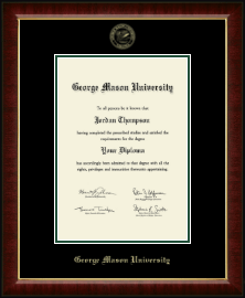 Gold Embossed Diploma Frame