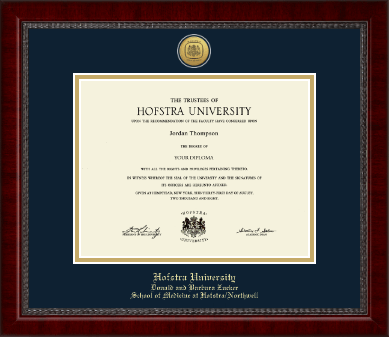 Hofstra University diploma frame - Gold Engraved Medallion Diploma Frame in Sutton