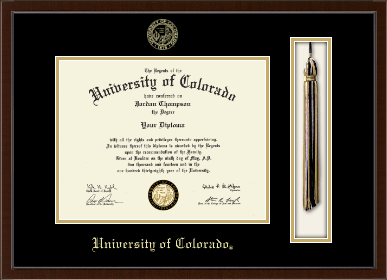 University of Colorado diploma frame - Tassel & Cord Diploma Frame in Delta