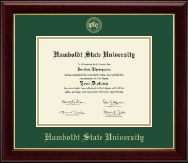 Humboldt State University  Gold Embossed Diploma Frame in Gallery