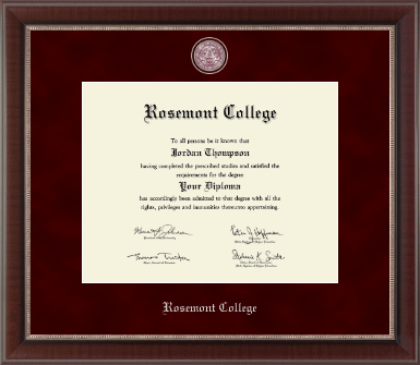Rosemont College diploma frame - Regal Edition Diploma Frame in Chateau