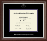 Abilene Christian University Silver Embossed Diploma Frame in Devonshire