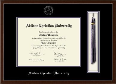 Abilene Christian University diploma frame - Tassel & Cord Diploma Frame in Delta
