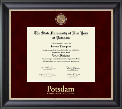 State University of New York at Potsdam diploma frame - Regal Edition Diploma Frame in Noir