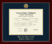 Howard University diploma frame - Gold Engraved Medallion Diploma Frame in Sutton