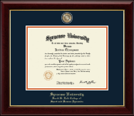 Syracuse University diploma frame - Masterpiece Medallion Diploma Frame in Gallery