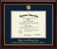 Syracuse University diploma frame - Masterpiece Medallion Diploma Frame in Gallery