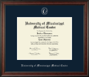 University of Mississippi Medical Center diploma frame - Silver Embossed Diploma Frame in Studio