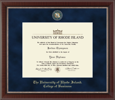 The University of Rhode Island diploma frame - Regal Edition Diploma Frame in Chateau