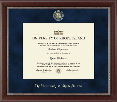 The University of Rhode Island diploma frame - Regal Edition Diploma Frame in Chateau