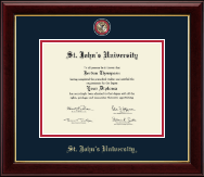 St. John's University, New York diploma frame - Masterpiece Medallion Diploma Frame in Gallery