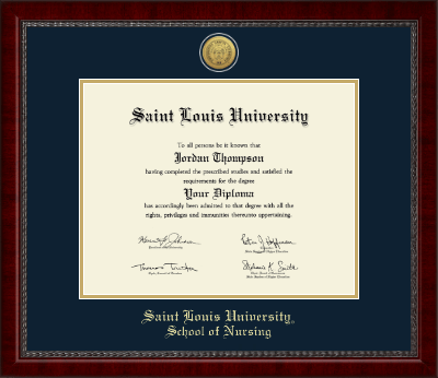 Saint Louis University diploma frame - Gold Engraved Medallion Diploma Frame in Sutton