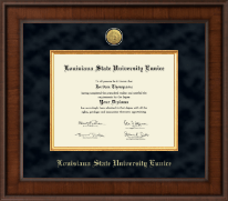 Louisiana State University at Eunice diploma frame - Presidential Gold Engraved Diploma Frame in Madison