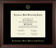 Louisiana State University at Eunice Gold Embossed Diploma Frame in Studio