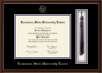 Louisiana State University at Eunice Tassel Edition Diploma Frame in Delta