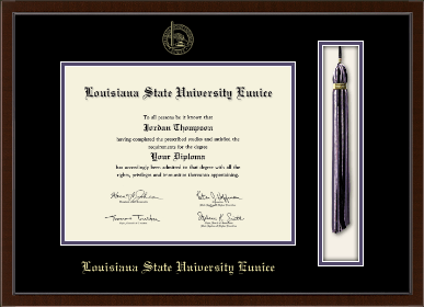 Louisiana State University at Eunice diploma frame - Tassel & Cord Diploma Frame in Delta