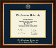 Old Dominion University diploma frame - Gold Embossed Diploma Frame in Murano
