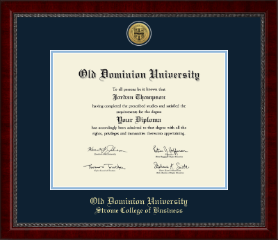 Old Dominion University diploma frame - Gold Engraved Medallion Diploma Frame in Sutton