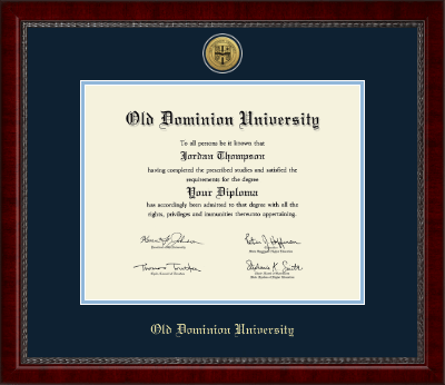 Old Dominion University diploma frame - Gold Engraved Medallion Diploma Frame in Sutton