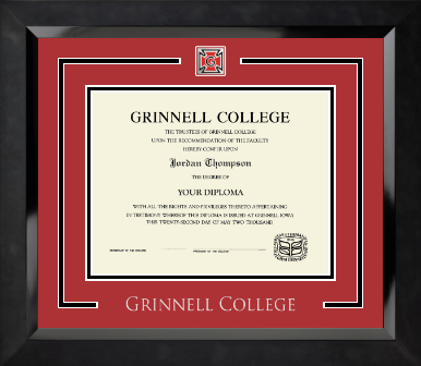 Grinnell College diploma frame - Spirit Medallion Diploma Frame in Eclipse